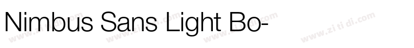 Nimbus Sans Light Bo字体转换